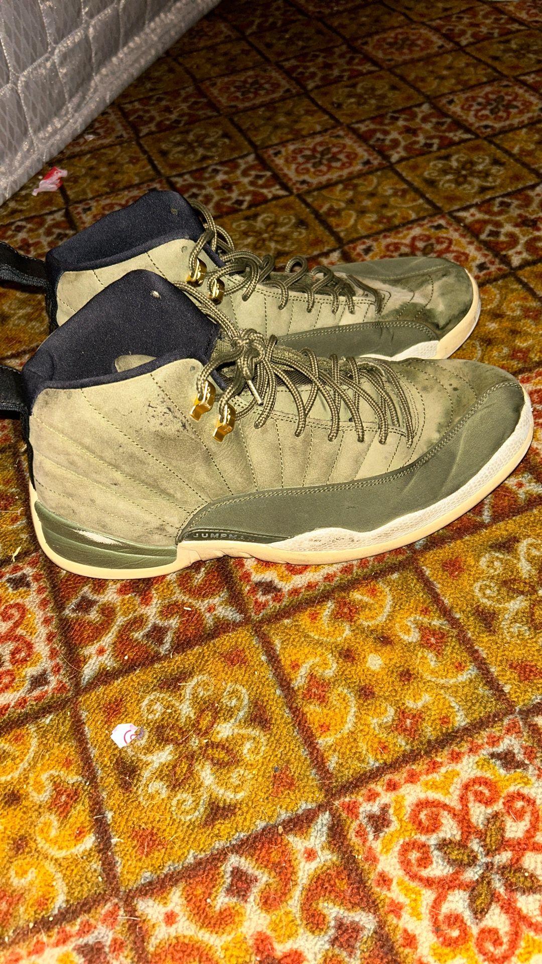 Air Jordan 12 Retro Olive Green Cp3.
