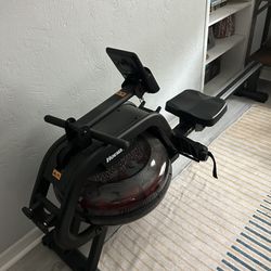 Exercise Rower With Water Resistance.  