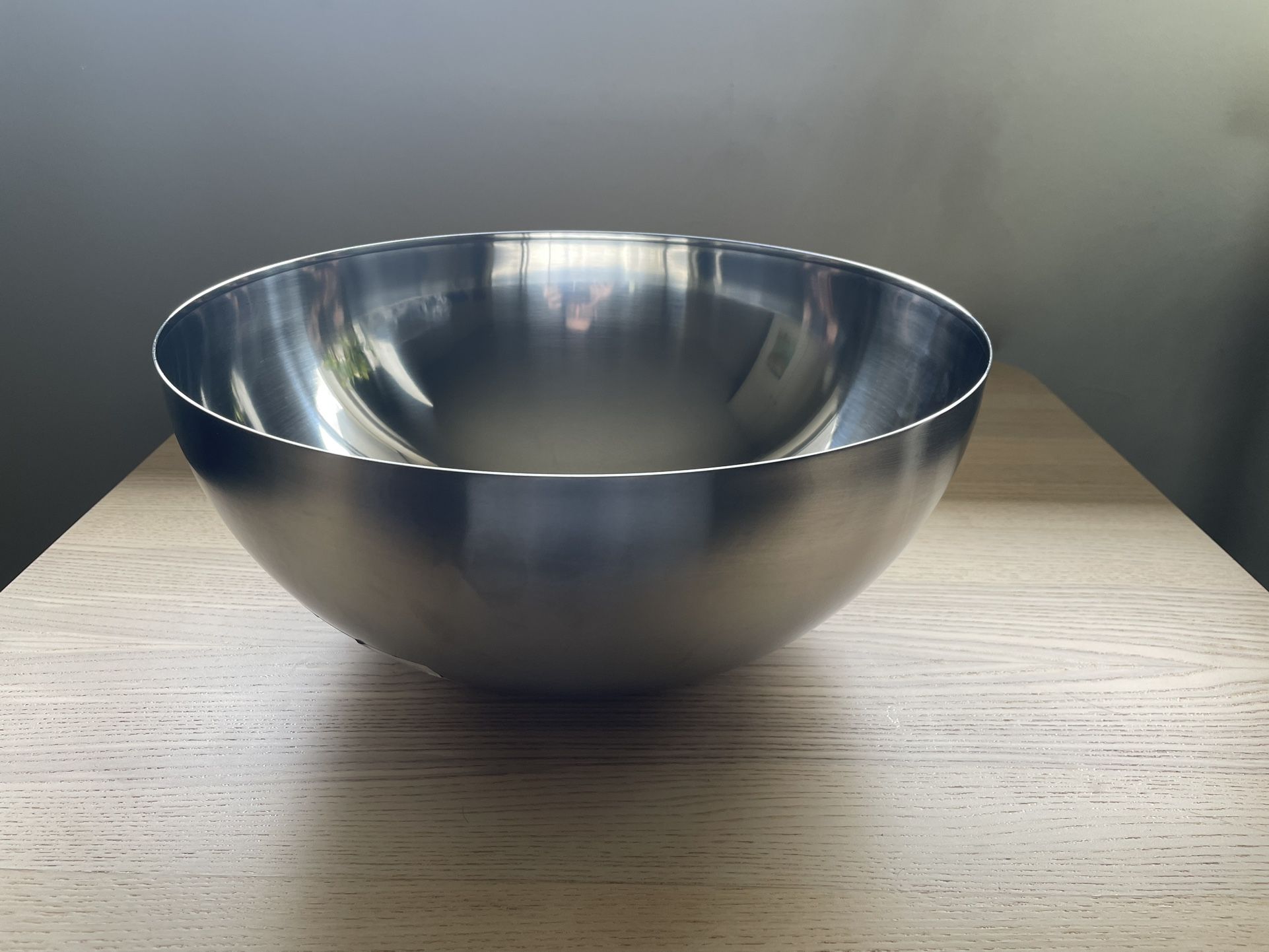 BLANDA BLANK Serving bowl, stainless steel, Height: 6 Diameter: 14 - IKEA