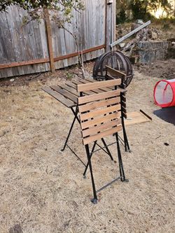 Ikea table & 2 chairs for garden