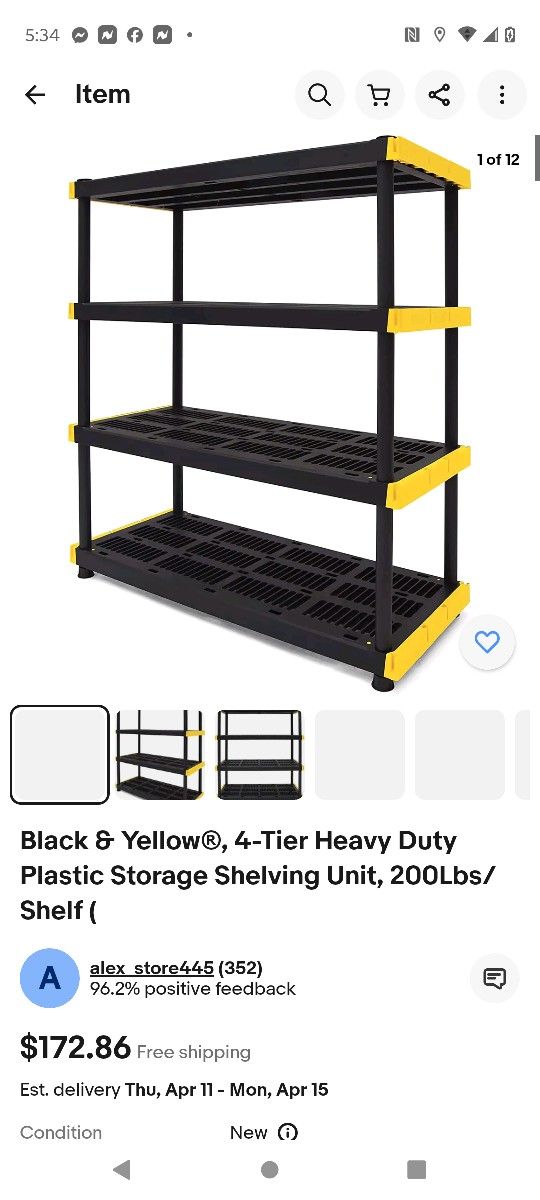 Cx Frontier Storage Shelf Black And Yellow