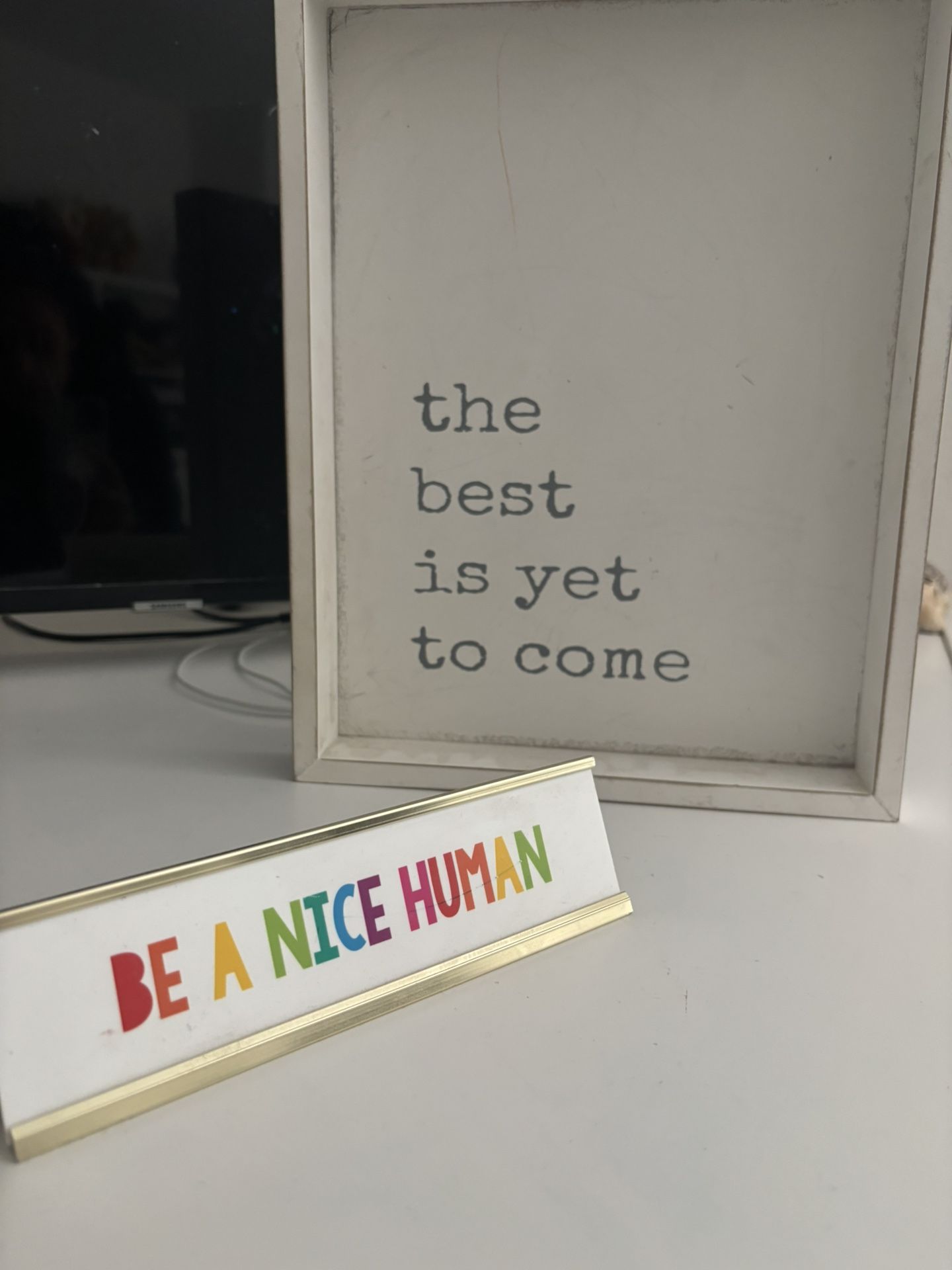 Desk plaques - office decor