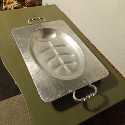 Vtg Everlast Metal Hand Forged Serving Tray 12"×18"