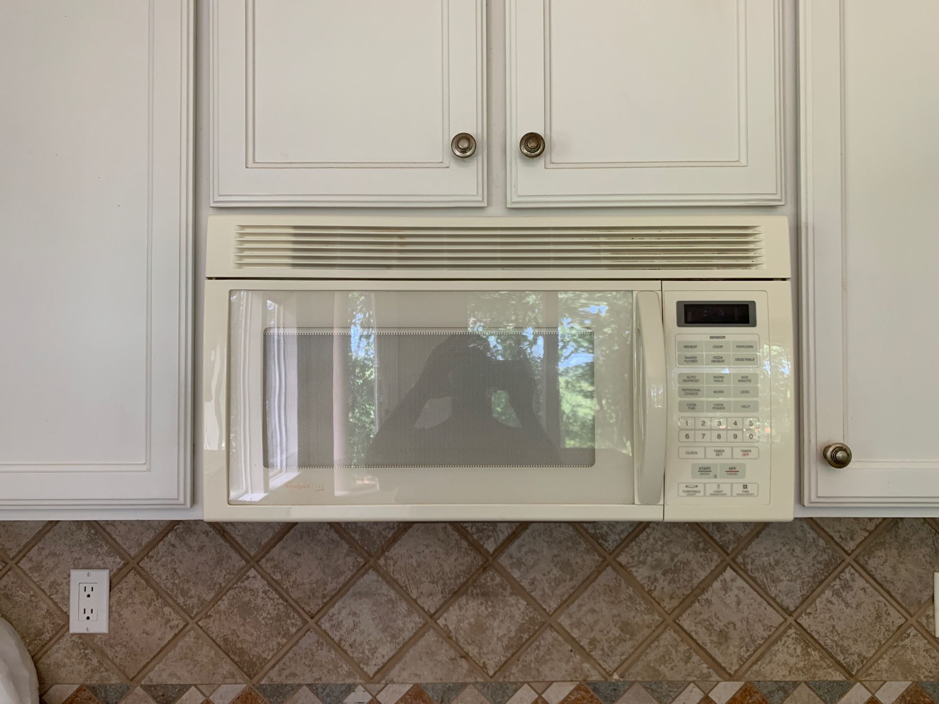 Whirlpool over range 1000w microwave oven and vent hood combo