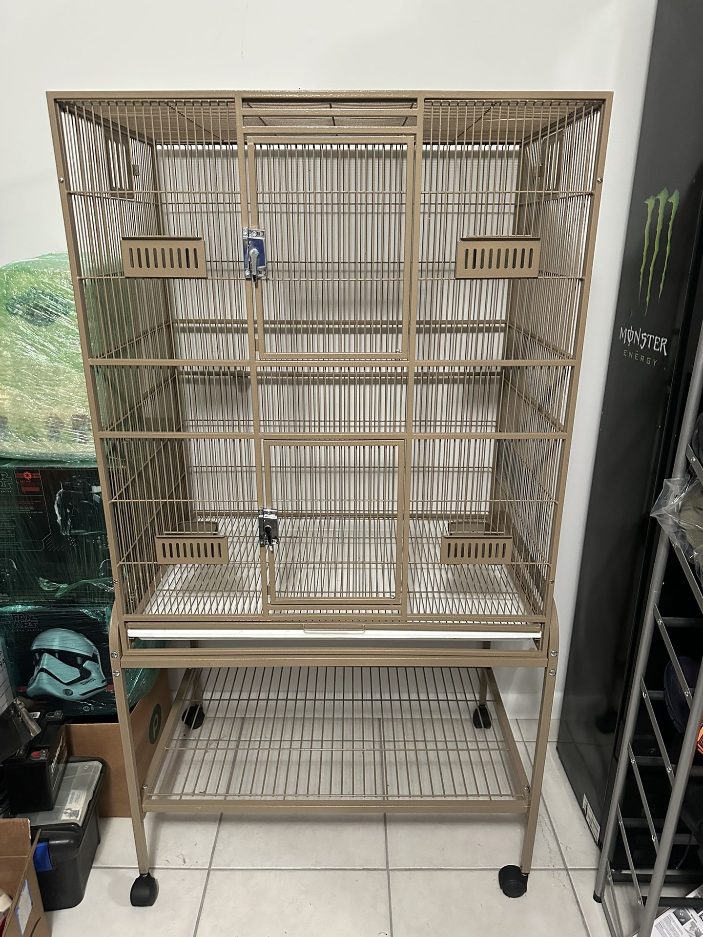 Bird Cage On Wheels