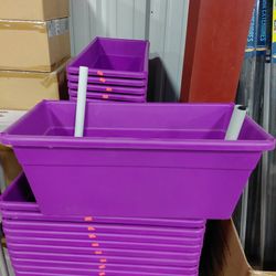 Growums Self-Watering Plastic Planter Box 26"L x 13"W x 11"H - NEW