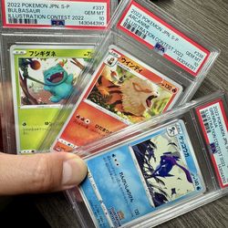 ◓Pokémon Illustration Contest 2022 JPN 337 338 339/S-P Sequential PSA 10 Set◓