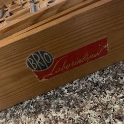 Vintage Puzzle 1950’s Brio Labyrinth Wooden Game 