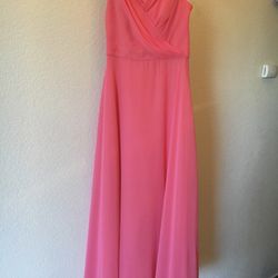 AlfredAngelo Pink Coral Gala Dress Size 0-2 Small 