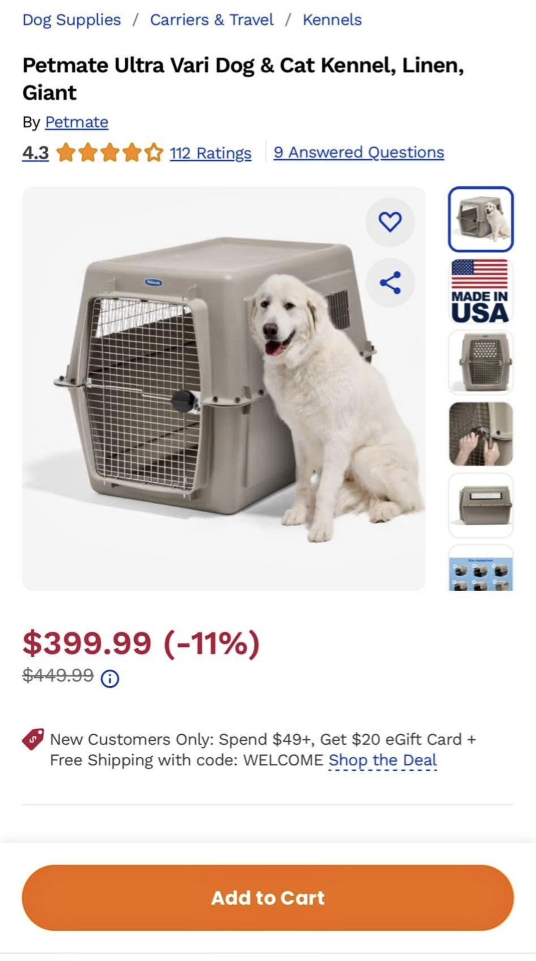 GIANT VARI DOG KENNEL