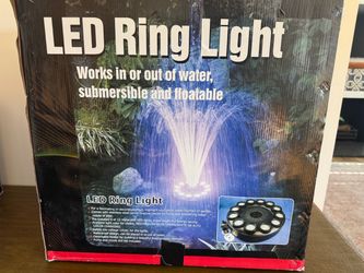 LED Ring Light Fountain with Pump!
