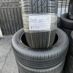 245/55/19 Toyo A 20 Mount & Balance // 4 Llantas Toyo Semi Nuevas Ya Instaladas