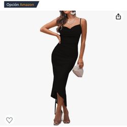 Black Dress , Satin Dress Cocktail Dress