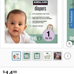 Kirkland Diapers Size 1