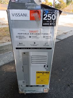 Vissani smart portable air 6000BTUconditioner 3in 1 climate control