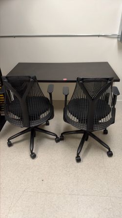 Free desk and chairs