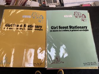 Vintage Girl Scout Stationary paper