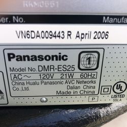 Panasonic DVD Player/recorder