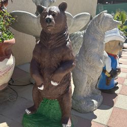 New Bears Made Out Of Cement Perfect Gift 