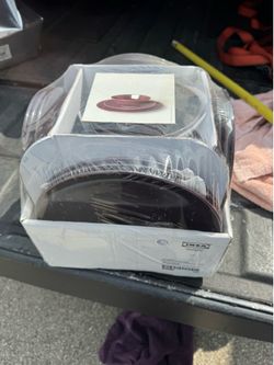 18 Piece Ikea Dinnerware Set Purple New Sealed