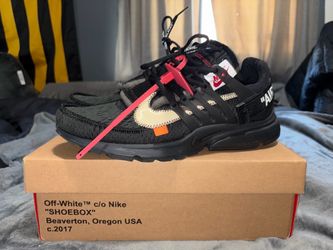 Nike Off-White Air Presto Black Size 11 OG Box Authentic
