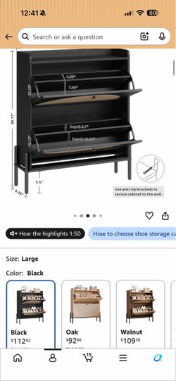 Shoe Storage Cabinet