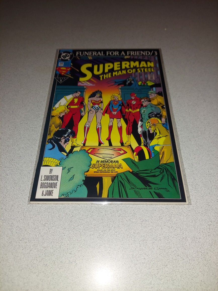1993 SUPERMAN THE MAN OF STEEL #20 COMIC BAGGED AND BOARDED 
