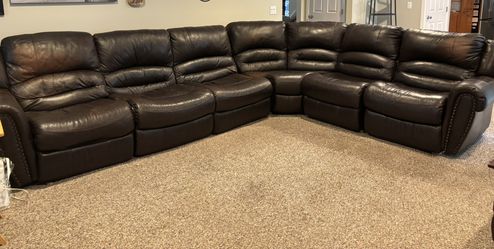 Leather Sectional 