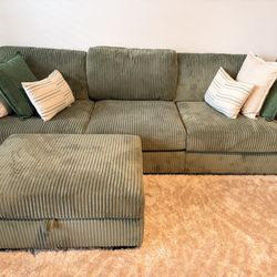 Couch W Ottoman Storage