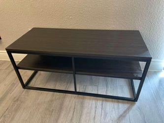 Black wooden tv stand