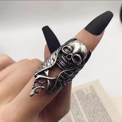 Skull Feather Ring 