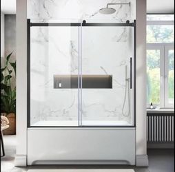 Bathtub Glass sliding Door 58 -59”W x 60”H