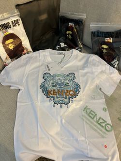 Green blue brown Kenzo shirt
