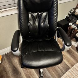 Black Leather Office Chair 