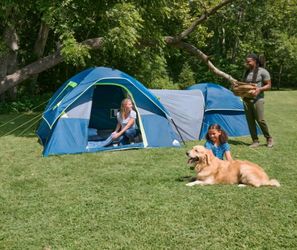 Ozark Trail 8-Person Dual Dome Tent, 5-Person + 3-Person Configuration, Blue