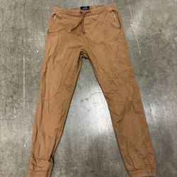 Men's Tan Jogger Pants by Sahara Club 