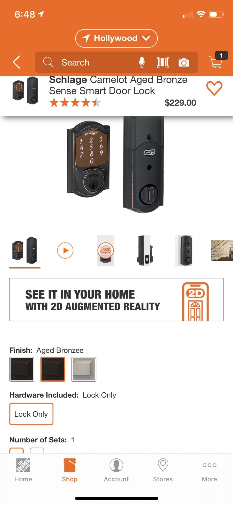 Schlage Sense Smart door lock