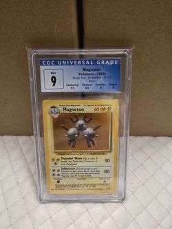 Pokemon Magneton Base Set Holo Cgc 9