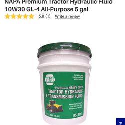 Tractor Hydraulic And Transmission Fluid Think Opened Once-been Sitting 