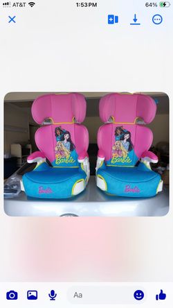 Barbie Graco turbo high back booster car seats/ brand new never used .