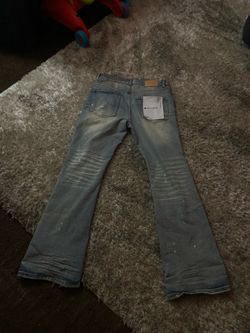 purple jeans