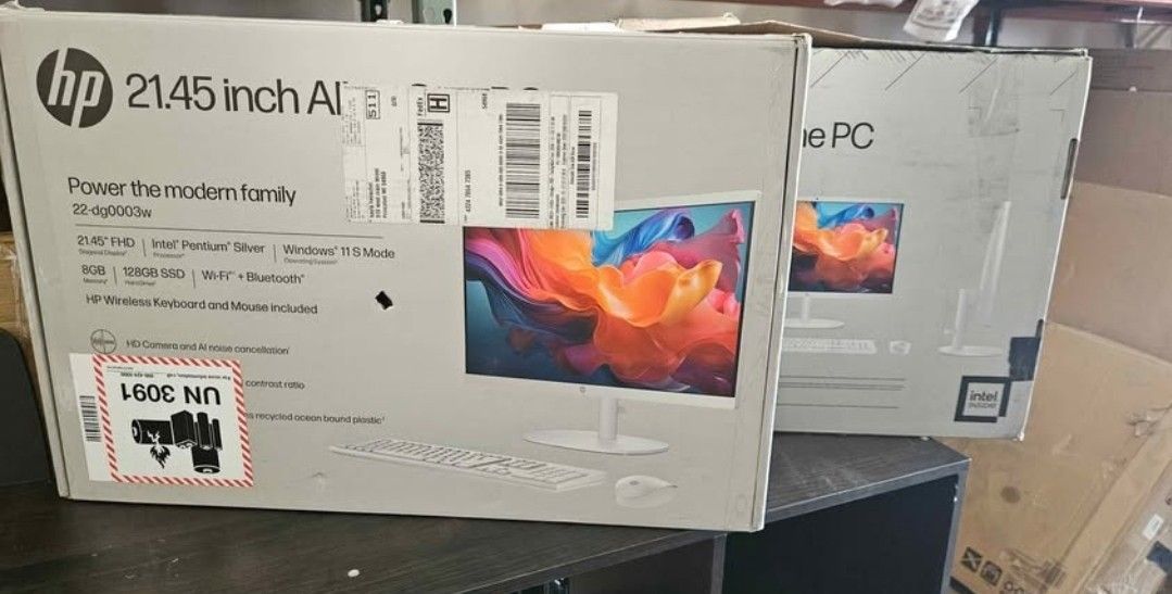Hp 22in All In One Pc 128gb 8gb Ram Windows 11