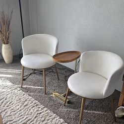 2 Cream color Accent Chairs
