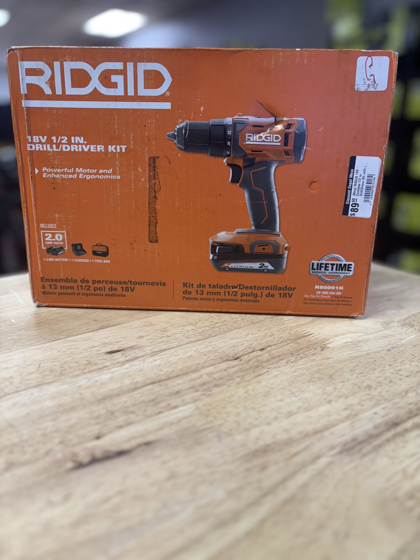 18V Cordless 1/2 in. Drill/Driver Kit with (1) 2.0 Ah Battery and Charger