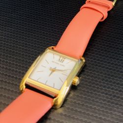 Petite Monroe Gold-Tone and Leather Watch