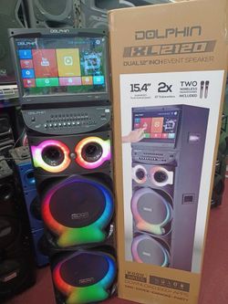 Excellent Gift 🎁 Item fathers day.  Touch Screen Bluetooth Kareoke Party Speaker With Great Bass.  Free 🎤 🎤