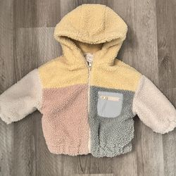 Zara Colorblock Baby Jacket 12-18 months 