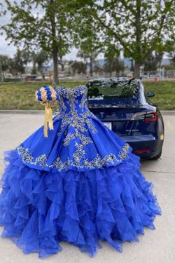 Royal blue quince dress
