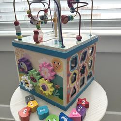 Wooden Activity Cube