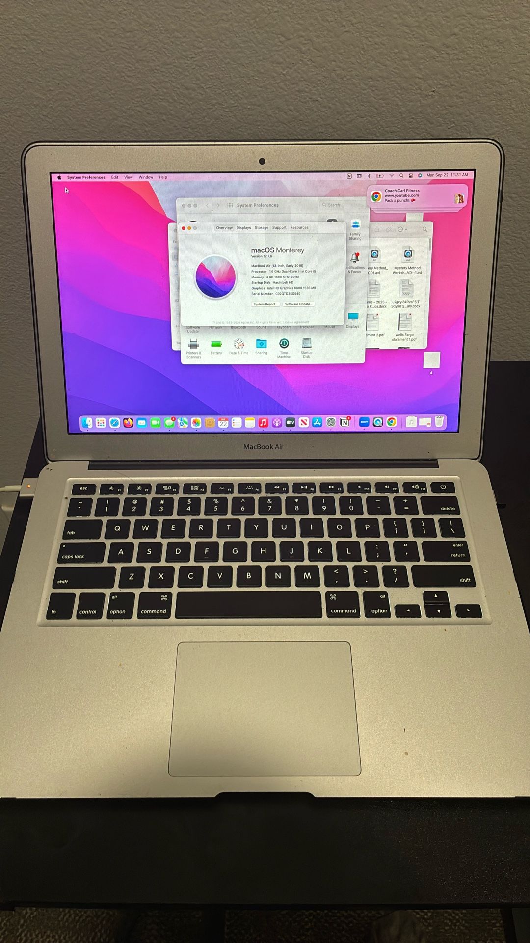 MacBook Air (13 Inch, Early 2015)